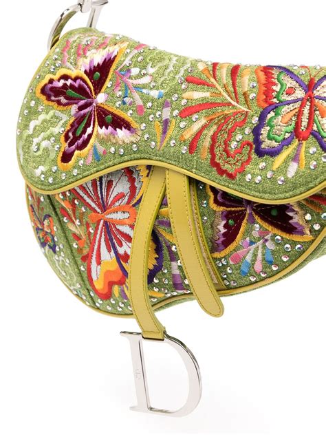 dior butterfly saddle bag